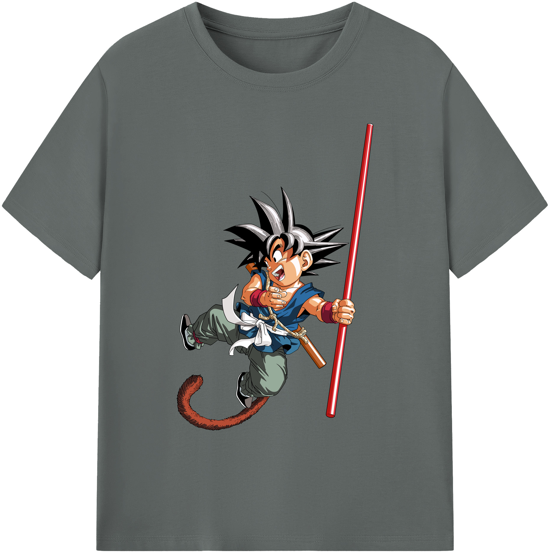 （画像用） ドラゴンボール 孫悟空（そん ごくう）Son Goku カカロット DRAGON BALL Kakarotto 綿100％ メンズ半袖Tシャツ｜肌触りやわらか＆通気性